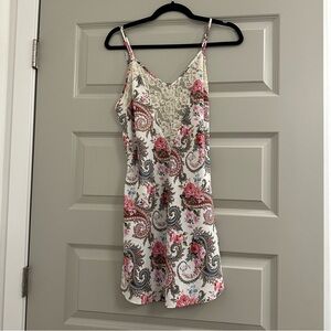 Victorias Secret Gold Label Slip Paisley Dress